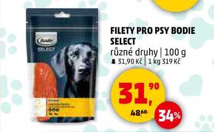 FILETY PRO PSY BODIE SELECT různé druhy, 100 g  