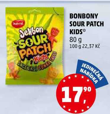 BONBONY SOUR PATCH KIDS, 80 g 