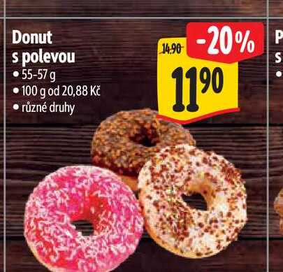Donut s polevou 55-57 g 