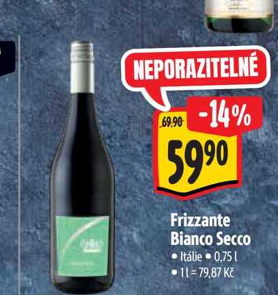  Frizzante Bianco Secco 0,75 l