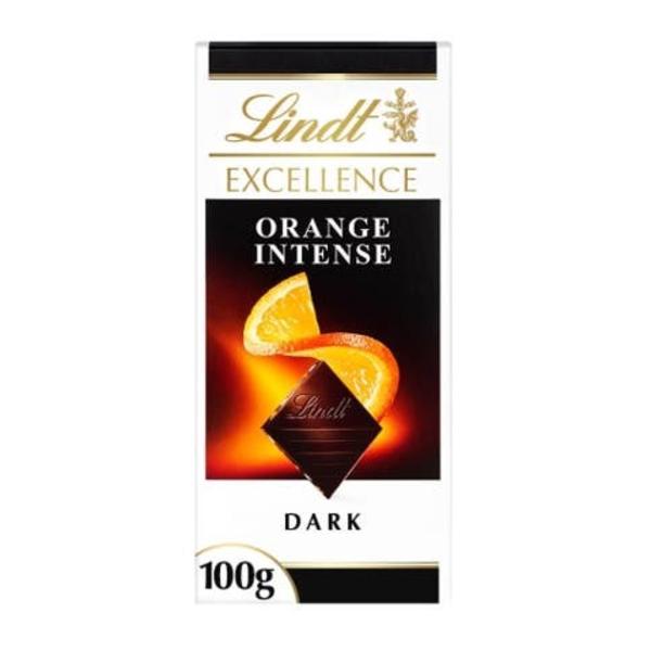 Lindt Excellence Hořká čokoláda s pomerančovými kousky