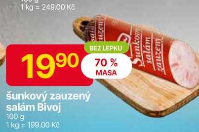 Bivoj šunkový zauzený salám 100 g