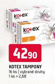 Kotex tampóny 16 ks