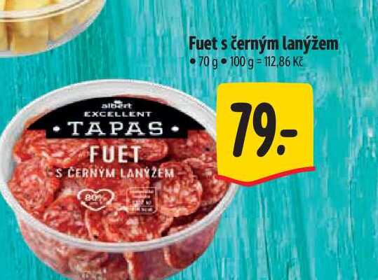  Fuet s černým lanýžem 70 g 