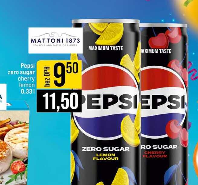 Pepsi zero sugar cherry lemon 0,33l