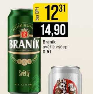 Branik světlé výčepi 0,5l