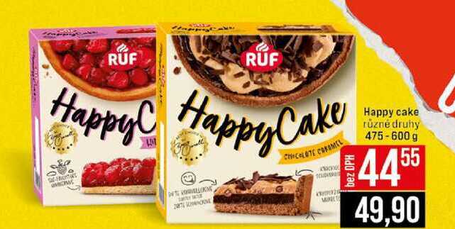 Happy cake různé druhy 475-600 g 