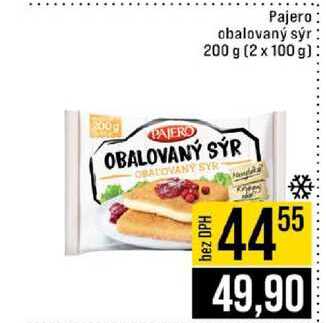 Pajero obalovaný sýr 200 g (2 x 100 g)