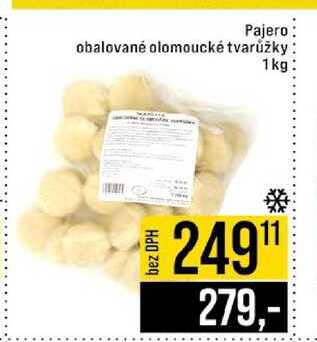 Pajero obalované olomoucké tvarůžky 1 kg 