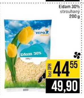 Eidam 30% strouhaný 200 g 