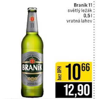 Branik 11 světlý ležák 0,5l