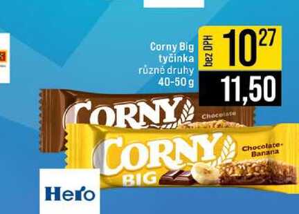 Corny Big tyčinka různě druhy 40-50g 