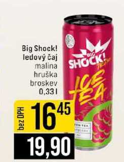 Big Shock! ledový čaj malina hruška broskev 0,33l