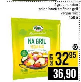 Agro Jesenice zeleninová směs na gril vegan mix 450 g 
