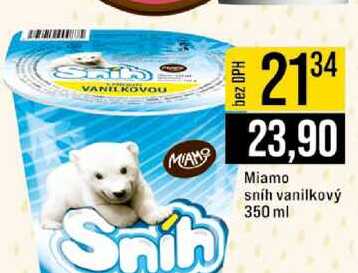 Miamo sníh vanilkový 350 ml 