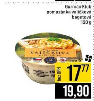 Gurmán Klub pomazánka vajíčková bagetová 150 g 