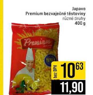 Japavo Premium bezvaječné těstoviny různé druhy 400 g