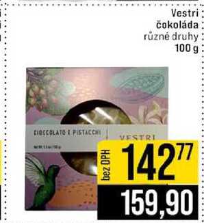 Vestri čokoláda různé druhy 100 g 