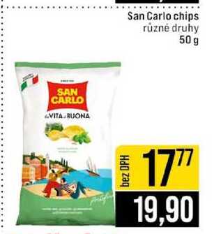 San Carlo chips různé druhy 50 g