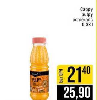 Cappy pulpy pomeranč 0.33l