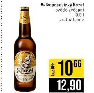 Velkopopovický Kozel světlé výčepní 0,5l