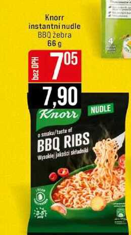 Knorr instantni nudle BBQ žebra 66 g