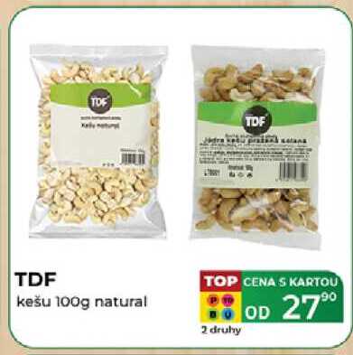 TDF kešu 100g natural 