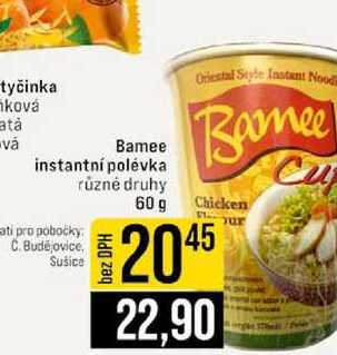 Bamee instantní polévka různé druhy 60 g