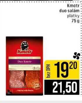 Kmotr duo salám plátky 75g
