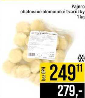 Pajero obalované olomoucké tvarůžky 1kg