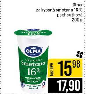 Olma zakysaná smetana 16% pochoutková 200 g 