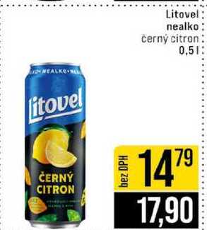 Litovel nealko černý citron 0,5l