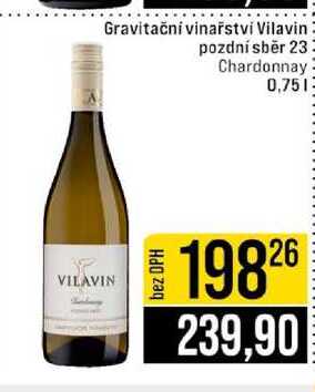 Gravitační vinařství Vilavin pozdní sběr 23 Chardonnay 0,75l