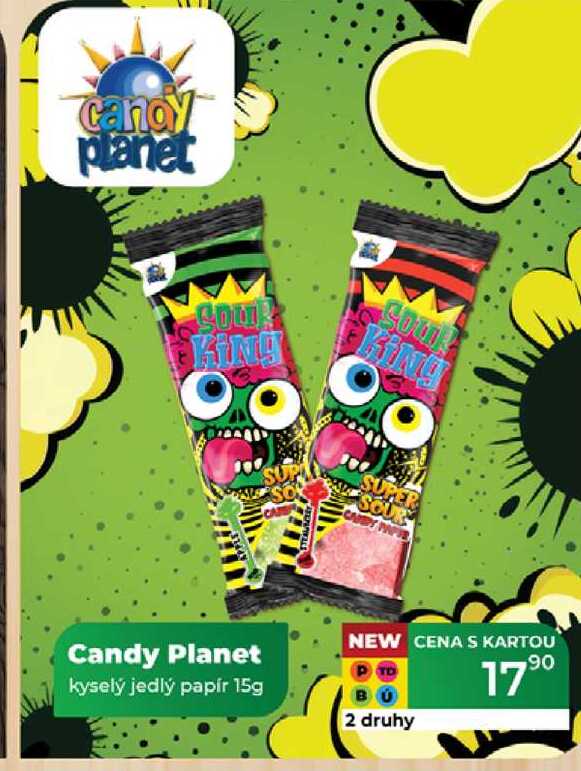 Candy Planet kyselý jedlý papír 15g