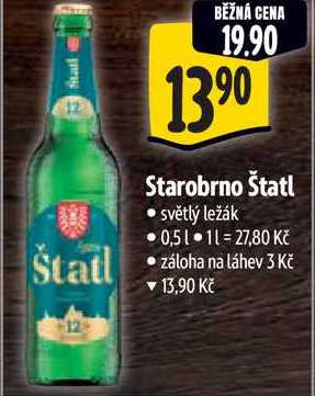 Starobrno Štatl, 0,5 l 