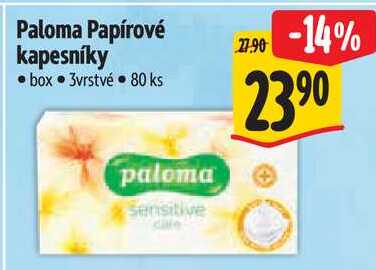 Paloma Papírové kapesníky, 80 ks