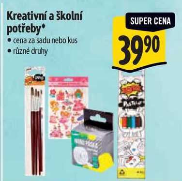 Kreativní a školní potřeby