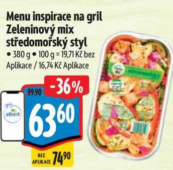 Menu inspirace na gril Zeleninový mix středomořský styl, 380 g
