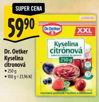 Dr. Oetker Kyselina citronová, 250 g