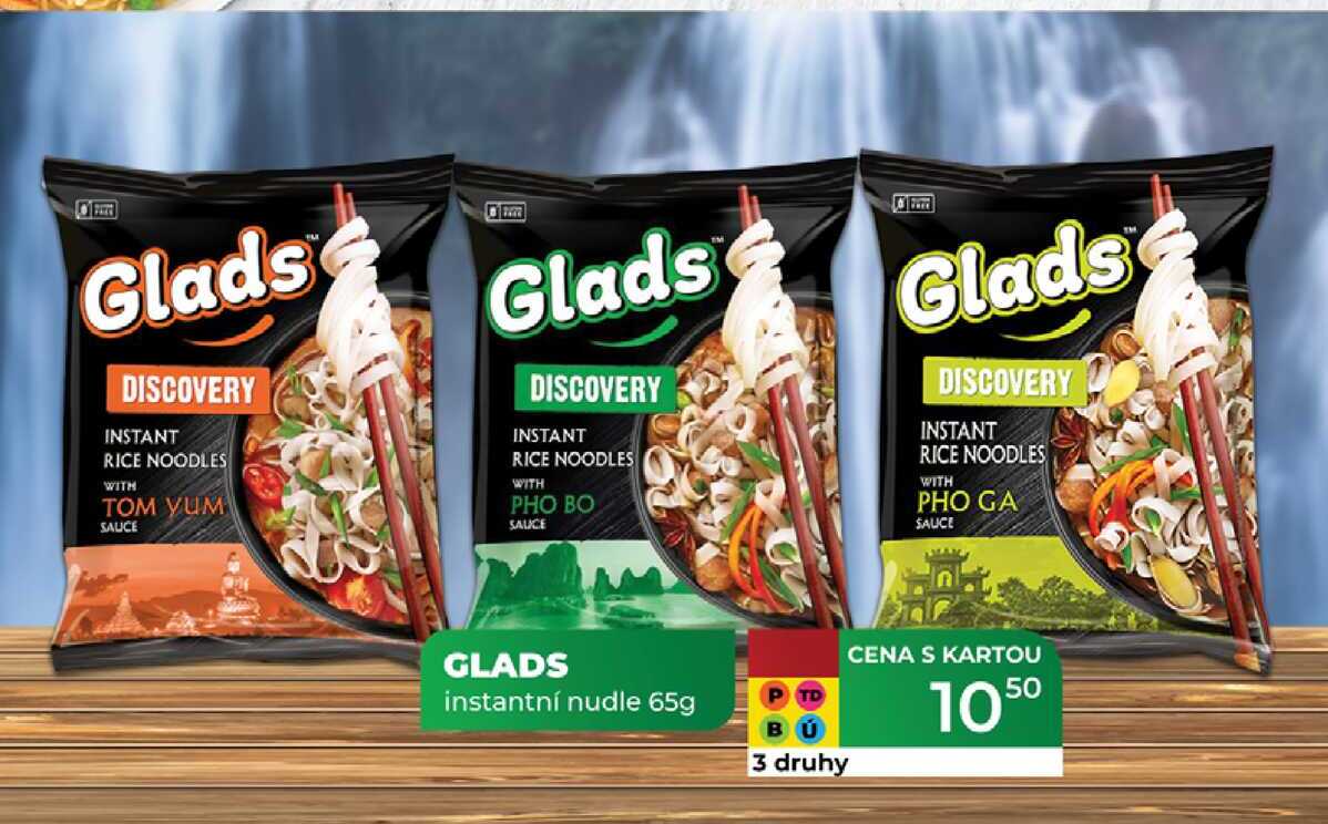 GLADS instantní nudle 65g  