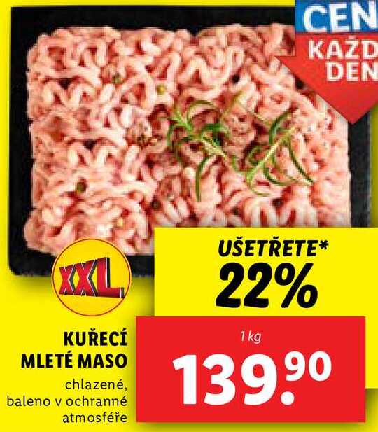 KUŘECÍ MLETÉ MASO, 1 kg 