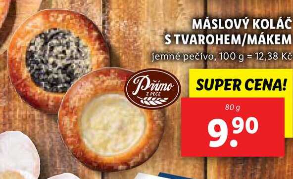 MÁSLOVÝ KOLÁČ STVAROHEM/MÁKEM, 80 g