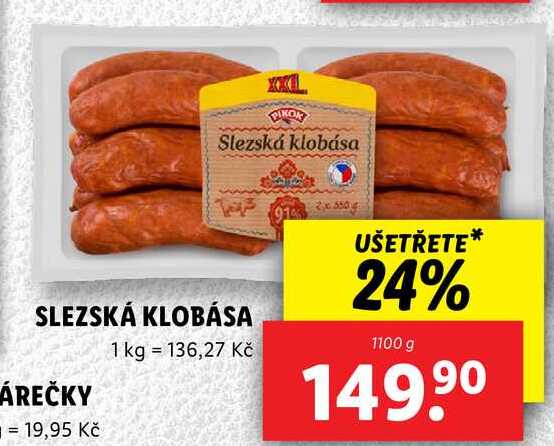 SLEZSKÁ KLOBÁSA, 1100 g