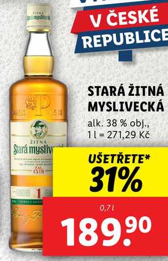 STARÁ ŽITNÁ MYSLIVECKÁ, 0,7 l
