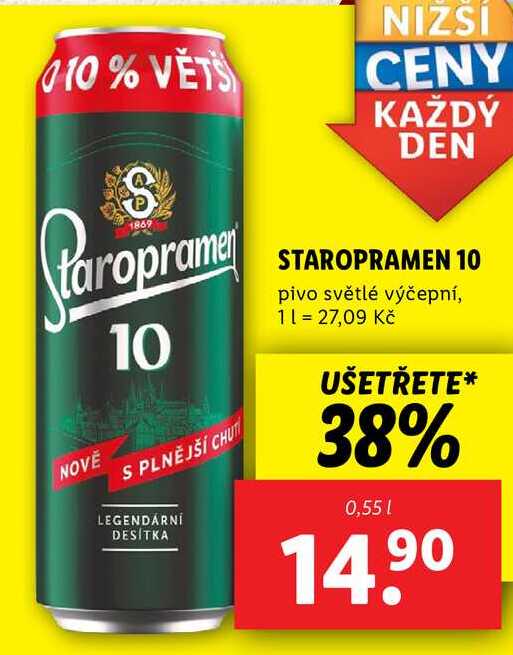 STAROPRAMEN 10, 0,55 l