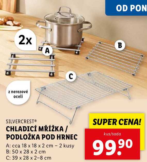 CHLADICÍ MŘÍŽKA/PODLOŽKA POD HRNEC 