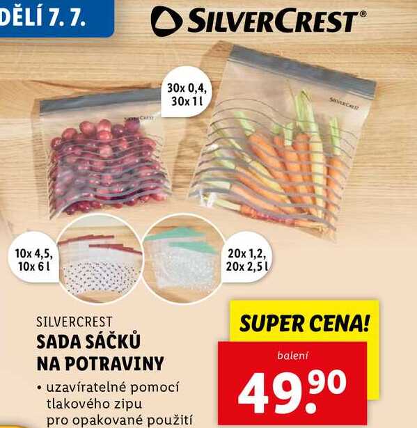 SADA SÁČKŮ NA POTRAVINY