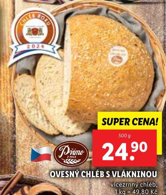 OVESNÝ CHLÉB S VLÁKNINOU, 500 g