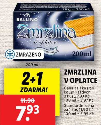ZMRZLINA V OPLATCE, 200 ml
