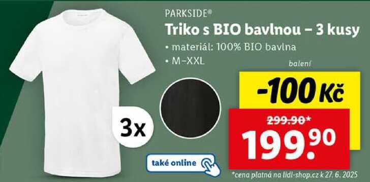 Triko s BIO bavlnou - 3 kusy